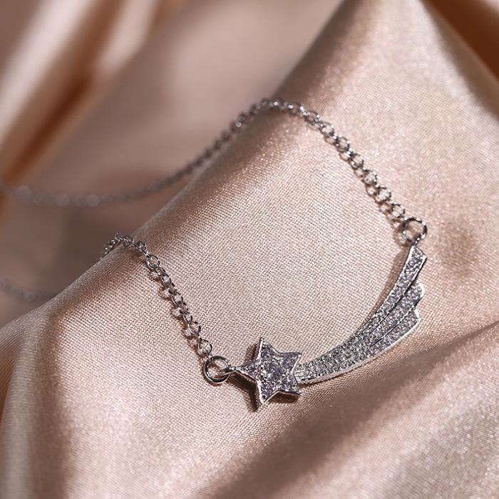 Ns Ornaments Three-Piece Set Little Fairy I Moon Necklace Cold Wind Stars