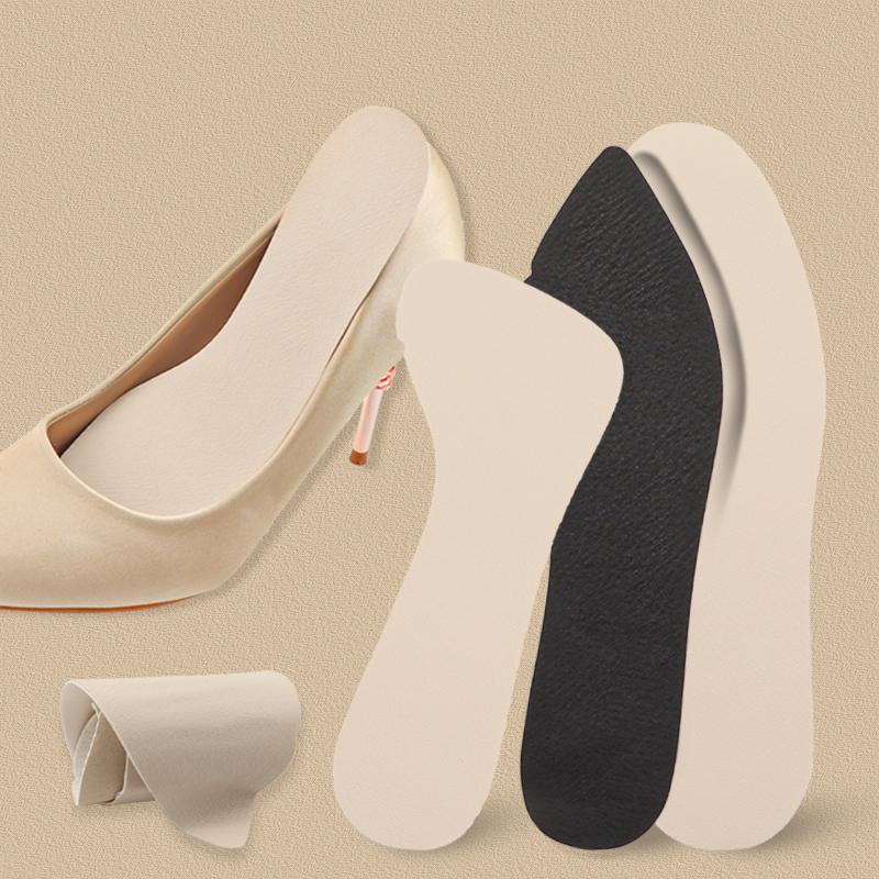 

Кожаная стелька для обуви, сандалий, туфель на высоком каблуке, полустельки, нескользящая вставка, женская, ультратонкая, влаговпитывающая, дышащая, можно приклеить EU37-38