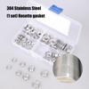160/295Pcs Stainless Steel Conical Washer Replacement Countersunk Head Tapping Screw Washer Easy to Installation