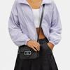 Coach 18 Solid Color Logo Flap Snap Multifunctional Pocket Calfskin Square Shoulder Crossbody Bag Small Women bags Black CL416-SVDTV