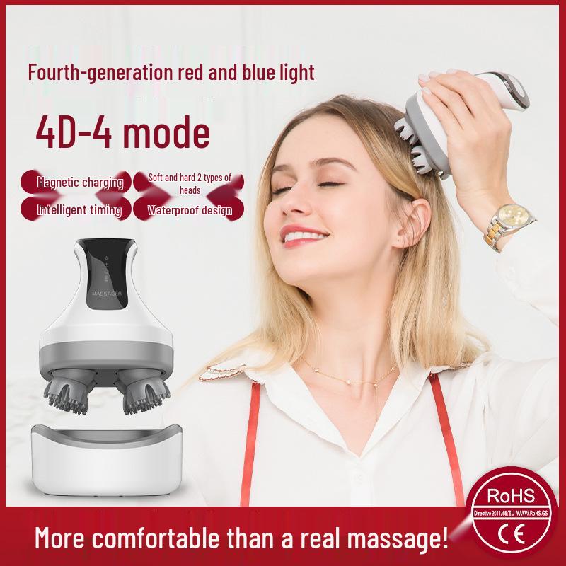 Waterproof Cross-Border Magnetic Charging Dragon Claw Scalp and Pet Head Massager