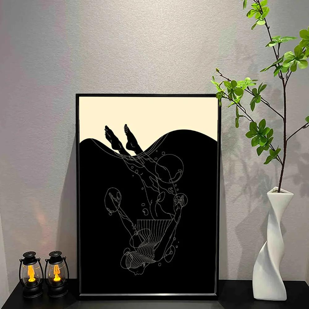 Casual Polar Bear 17 Poster Wall Art Print Poster Decorative Mural Modern Home Decor Birthday Gift Unframed Canvas Garage Room