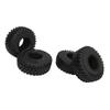 RC Tires 2.2inch 4Pcs RC Rubber Tyre Set Wheel Tires for 1:10 RC Crawler 130mm Diameter RC Accessories Black