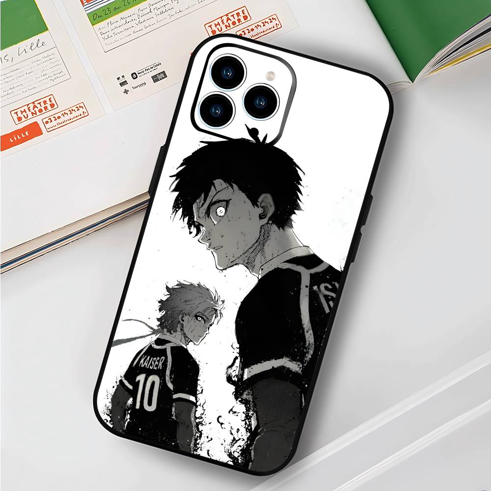 Anime M-Michael Kaiser For IPhone 17 Air 16 15 14 13 12 11 Pro Black Soft Cover Phone Case