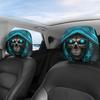 , Ghost Skull Print Car Headrest Covers, Washable and Easy To Clean, Adjustable Design for a Snug Fit, Easy Installation a