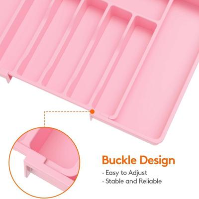 New Expandable Plastic Drawer Cutlery Tray New Floor Knife and Fork Storage Box