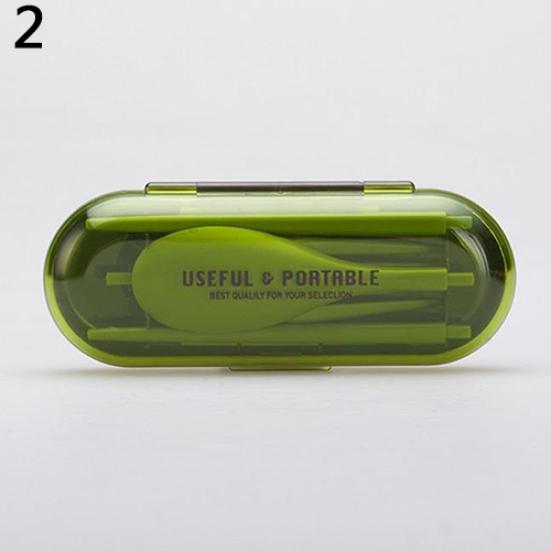 

3 в 1 портативный складной набор ложек вилок палочек для еды столовых приборов для пикника и путешествий