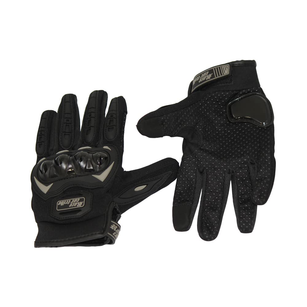 

Motorcycle Riding Smartphone Size Small Gloves, Compatible, Non-Slip, Black, чёрный