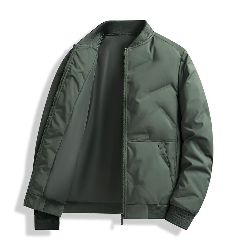 Men's Down Jackets In Solid Colors for Winter Warm Cotton-padded Jackets Casual Coats and Trendy Men