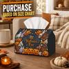 1pc Mystical Magic Halloween Tissue Box - Halloween Pumpkin Napkin Dispenser, 2 Sizes Thick Polyester with Spellbook Skull Potion Pumpkin, Ideal Spook
