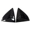 For Nissan Versa Sedan 2013-2018 Car Rear Louver Window Side Shutter Cover Trim Sticker Vent Scoop ABS Carbon Fiber Accessories