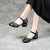 Fashion GKTINOO 2025 Summer Women Shoes Genuine Leather Women Pumps Handmade Comfortable Vintage Style High Heels sandals women sandalia