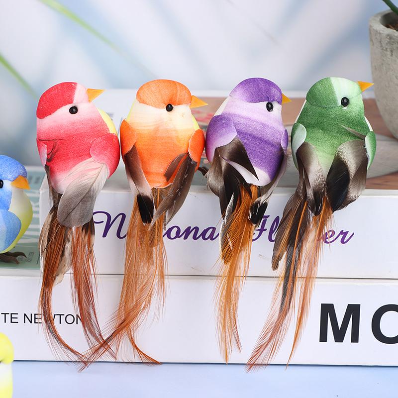 1PCS Parrot Artificial Birds Fake Foam Animal Simulation Feather Birds Models DIY Wedding Home Garden Ornament Decoration