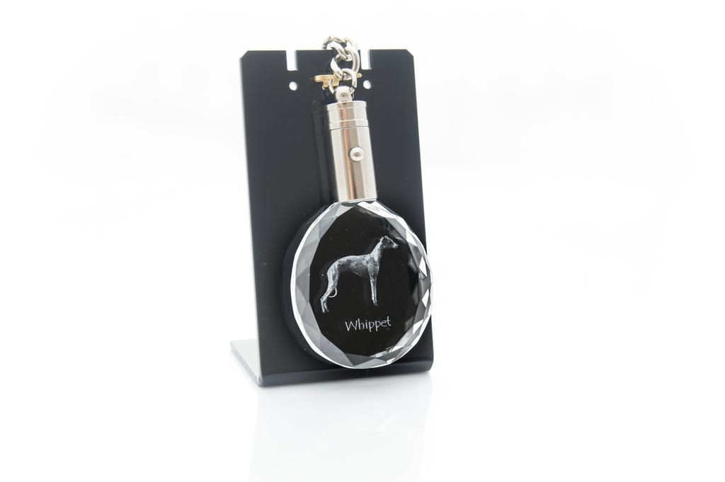 Whippet - Pendant with a Photo of a Dog, Crystal Key Ring In a Gift Box, a Unique Gift by Art-Dog