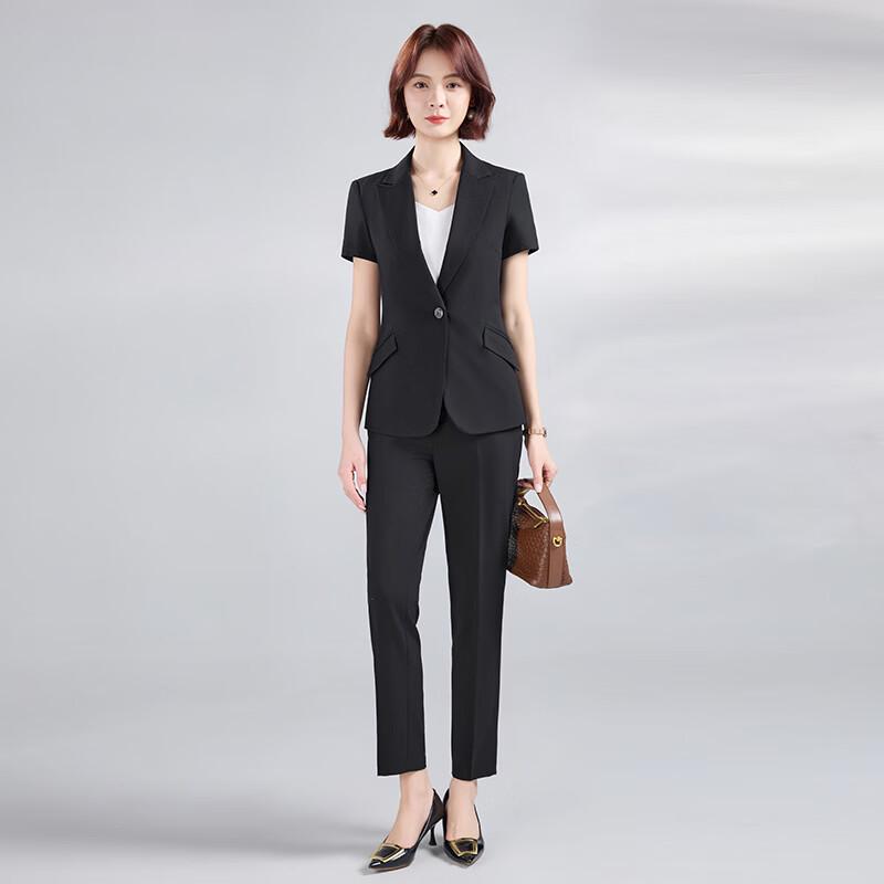 Women's Short Sleeve Professional Suit Set