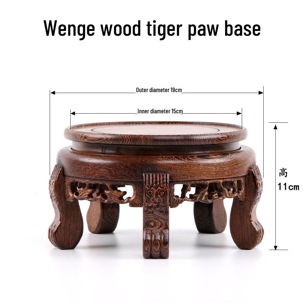 Solid Wood Tea Ceremony Stand for Teapot, Kettle, Vase, Bonsai, Buddha Ornament.
