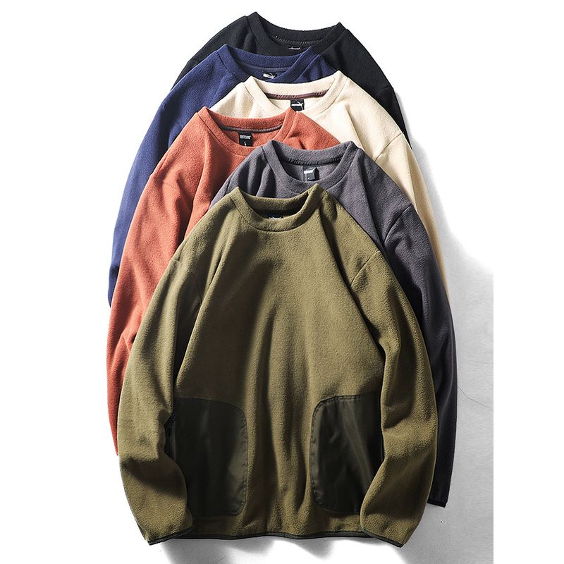 Retro Double-Sided Polar Fleece Fall and Winter Hooded Outwear Parka