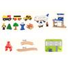 Airport Train Track Set Toys Children's Assembled Puzzle Boys And Girls Toys Suitable For Wood Tracks New Gift PD73