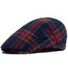 Multi Color Plaid Flat Cap Vintage Women Casual Fashion Visor Beret Spring Autumn Newsboy Hat For Men Ladies Adjustable Unisex