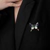 Butterfly Micro Inlaid Rhinestone Brooches For Women High Grade Elegant Brooch Pins Jewelry Party Gifts
