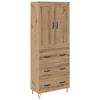 Highboard Artisan Oak 69.5 X 34 X 180 Cm Particleboard