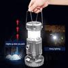 Solar Camping Lantern With Fan Portable Stretchable Electric Fan Emergency Light Outdoor Lighting Rechargeable LED Tent Light