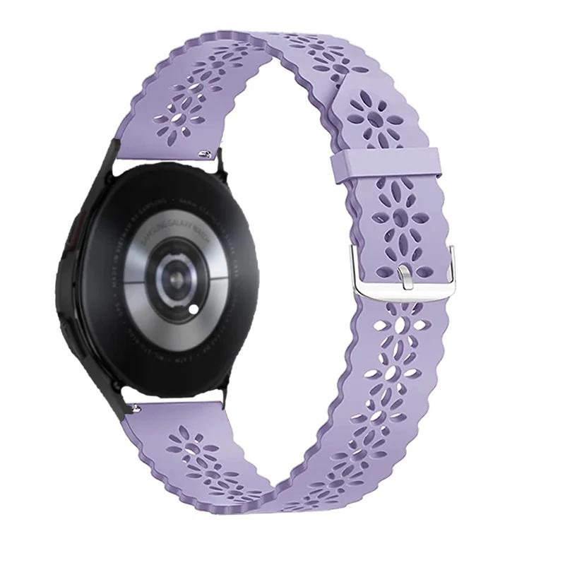 Sport Lace Band for Samsung Galaxy Watch 4/5/5 Pro/6 classic/Active 2 Silicone 20mm 22mm Strap Women Bracelet Huawei Gt 4-3-2-2e