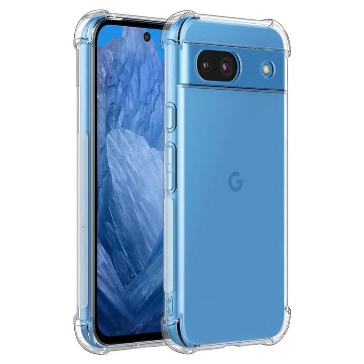 

Для Google Pixel 8a прозрачный чехол с четырьмя углами, защитный чехол из ТПУ