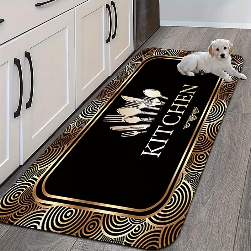 Anti-Slip Kitchen Floor Mat Suitable for Standing, Non-Skid Mat, Machine Washable Soft Cushioning Mat for Sink, Laundry Room