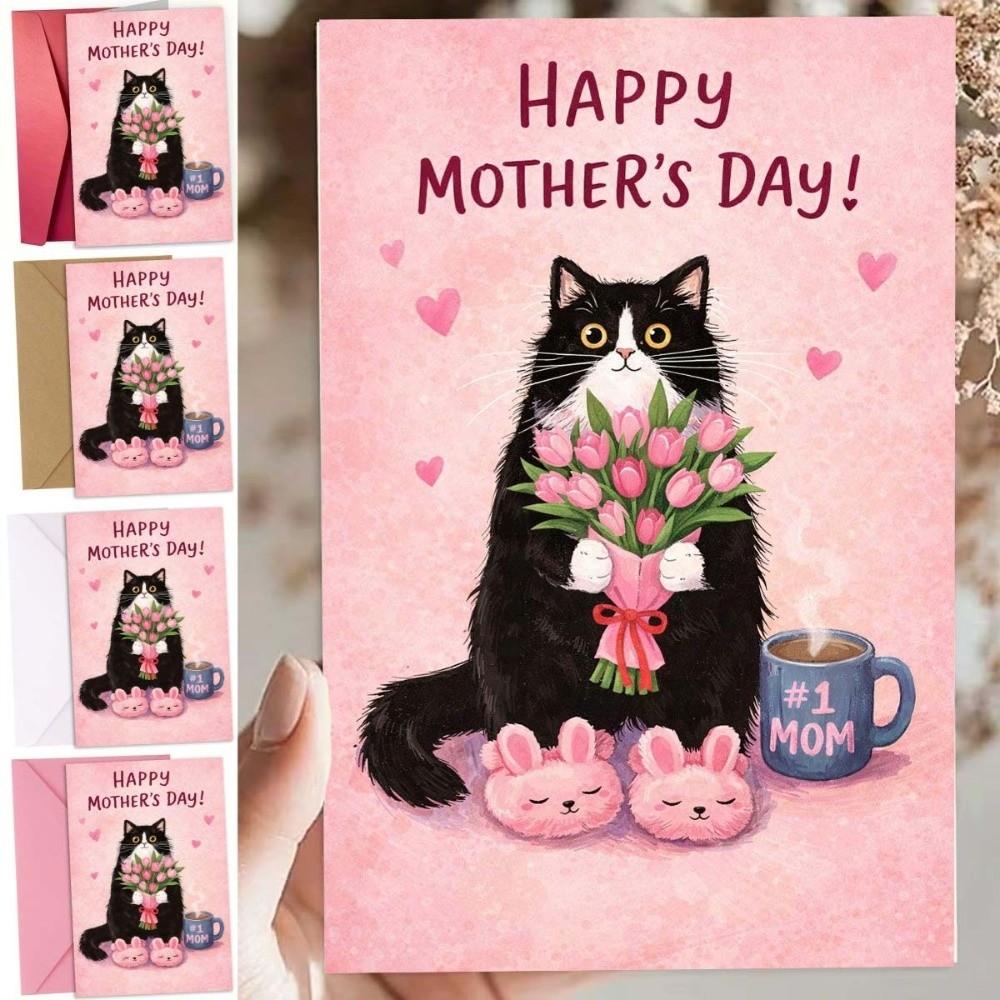 with the Words Happy Birthday Card Blessing Message Whimsical Card  Family Gatherings