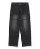 BEENTRILL Double Knee Denim Work Pants (Black)
