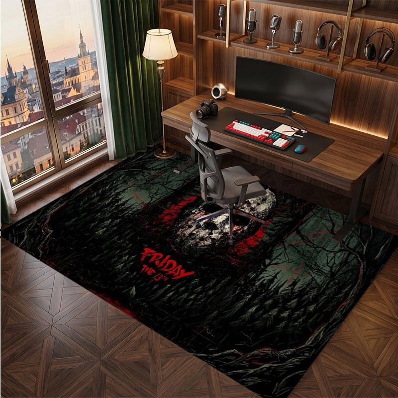 Friday the 13th Jason Voorhees Rug Soft Thick Non Slip Floor Carpet for Bedroom Living Room Home Decor