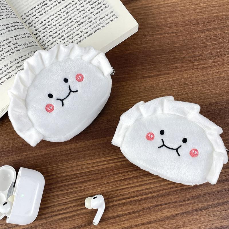 Dumpling Coin Purse Plush Wallet Pendant Earphone Bag Lipstick Bag Portable Key Case