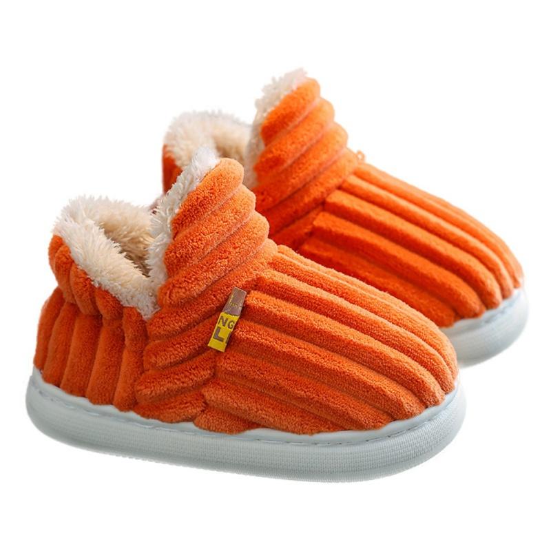 

Детские плюшевые туфли Зимние домашние тапочки для малышей Теплые домашние тапочки Мягкие и нескользящие детские туфли 22/23