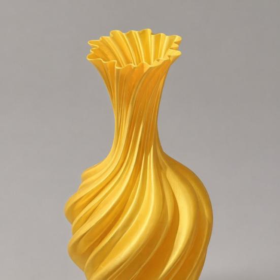 3D-gedruckte Spiralvase, Moderner minimalistischer Blumentopf für Trockenblumen, Nordische Kunstdekoration für Regale, Kreative Geschenkideen