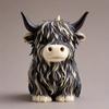 A Top Quality Reusable Animal Shaped Mold for DIY Handmade Candles Highland Cow Silicone Candle Mold Plaster & Resin Crafts