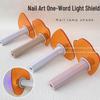 Handheld Manicure Lamp Shield: High Transparency Acrylic Eye Protection with Blue Light Isolation and Anti-glare.