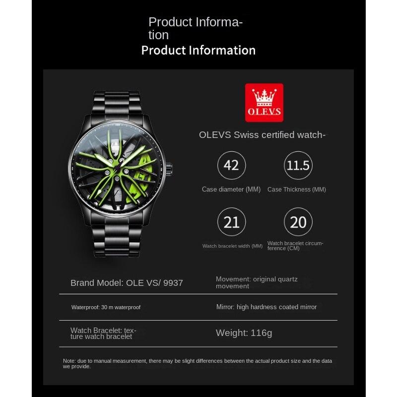 OLEVS Brand Watch Fashion Trend with Hollow-out Luminous Waterproof Quartz Watch Men's Watch Men's Watch