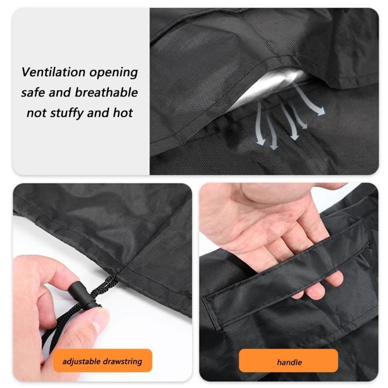 Customizable Attachment Hose Storage Enclosure With Base Opening For Firm Closure And Moisture Escape