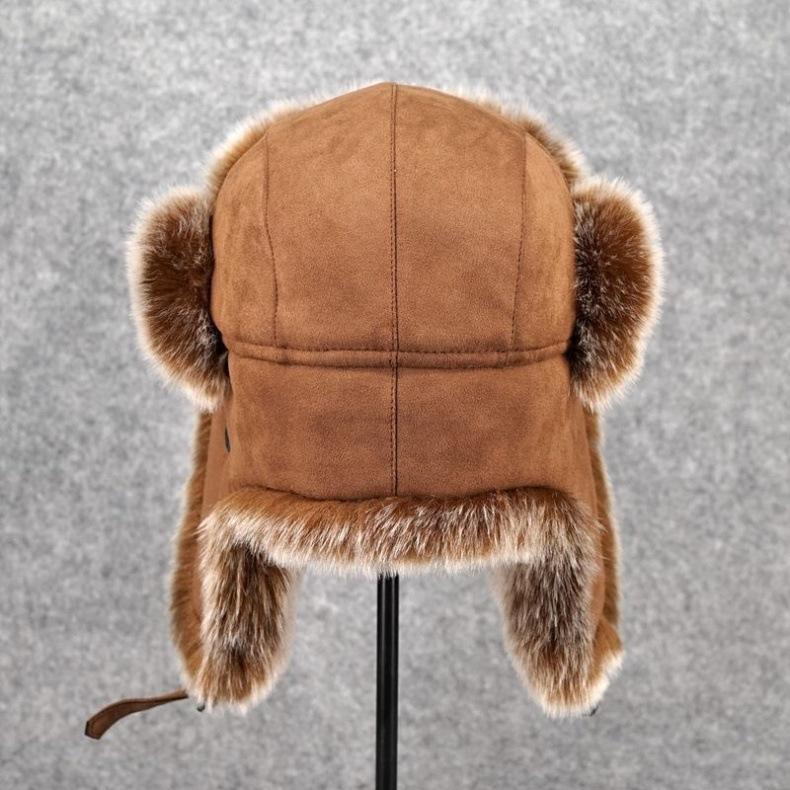 Bomber Hat Men's Winter Thick Ear Protection Cold Hat Cycling Warm Windproof Ski Hat