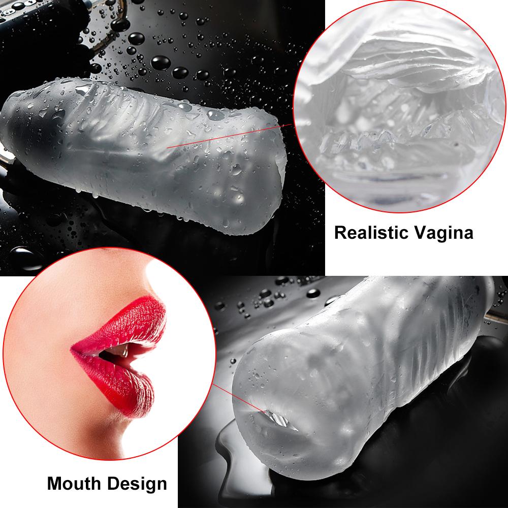 Male Masturbator Vibrator Sex Toys for Men Penis Trainer Delay Ejaculation Stimulate Glans Vibrating Massager Soft Pussy Cup
