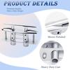 Strong 316 Stainless Steel Boat Dock Cleat Including Rectangular Backing Plate For Firm Installation
