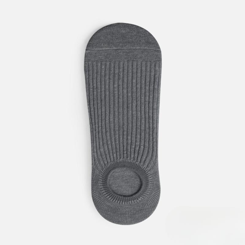 

Мужские летние тонкие хлопковые нескользящие и устойчивые к запаху невидимые носки 1 pair серый