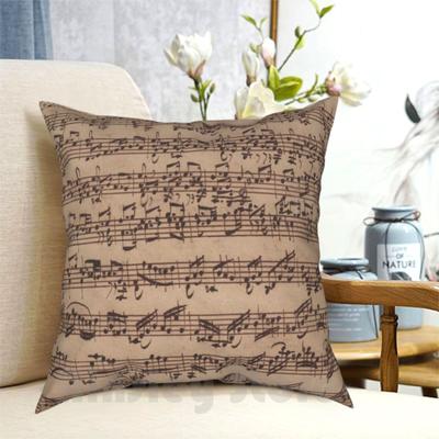Bach Pillow Case Printed Home Soft Throw Pillow Violin Bach Solo Music Orchestra Viola Cello Baroque Manuscript