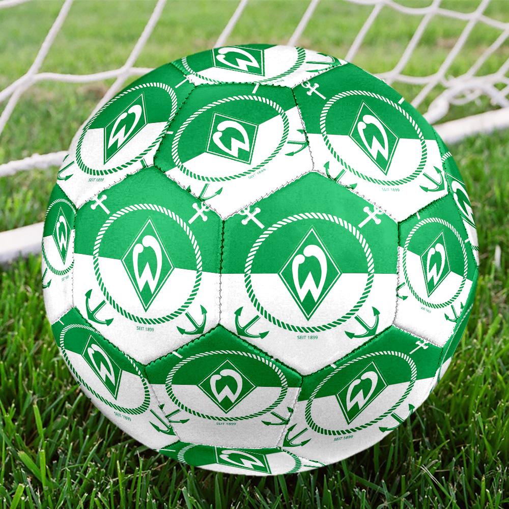 SV Werder Bremen Indoor Soccer Ball Size 5 Colorful All Ages Machine Stitched PVC Competition Ready Durable High-Bounce