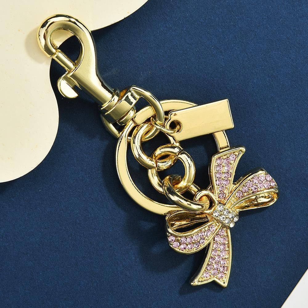 Bow Bag Keychain Female High-End Car Keychain Pendant Direct Supply