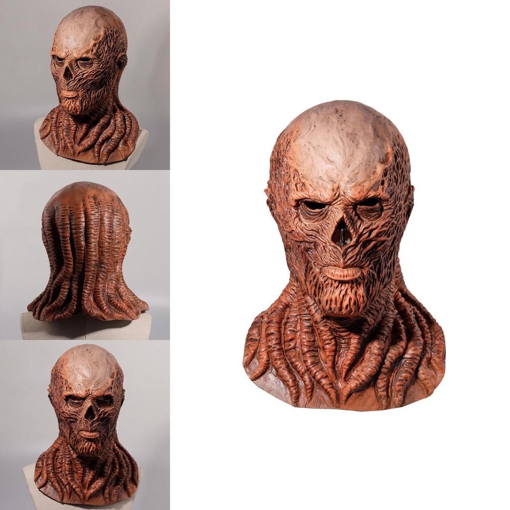 Stranger Things Staffel 4 Vecna Maske Furchteinflößende Latex Halloween Cosplay Requisite
