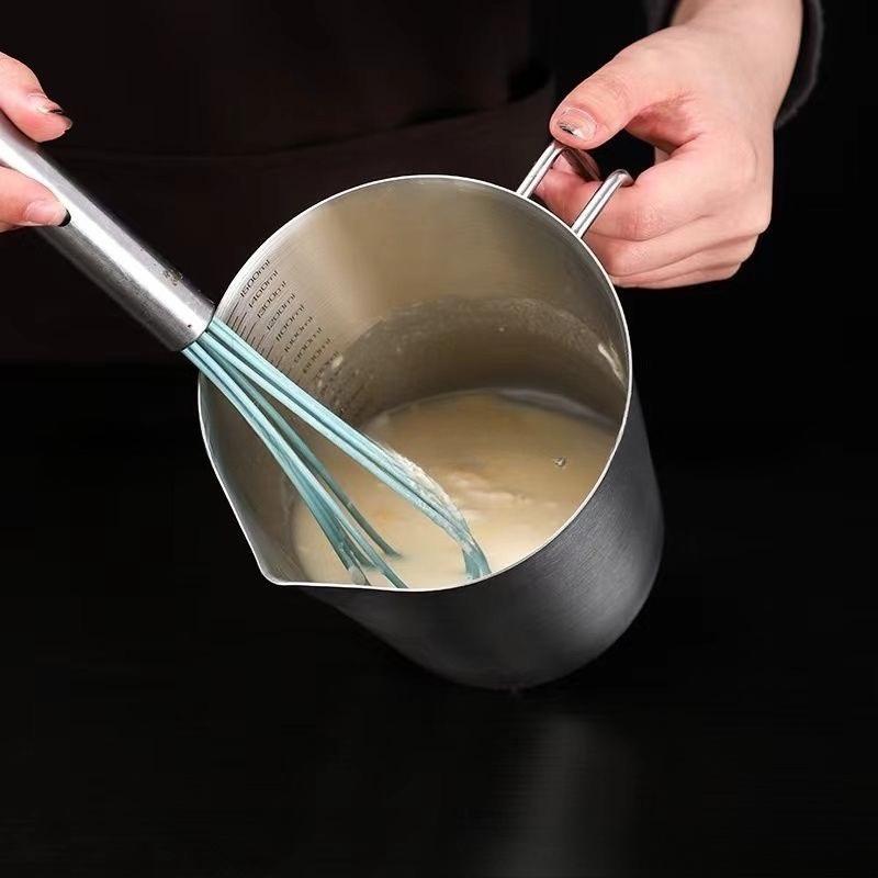 2026 304 Stainless Steel Measuring Cup with Scale Large Diameter and Large Capacity Tea Milk Baking Cup
