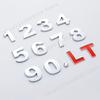 3D Metal Car Rear Back Trunk 1.0L 1.2L 1.5L  2.0L 2.2L  3.0L 4.0L Dispacement Standard Decals Volume Logo Badge Emblem Stickers