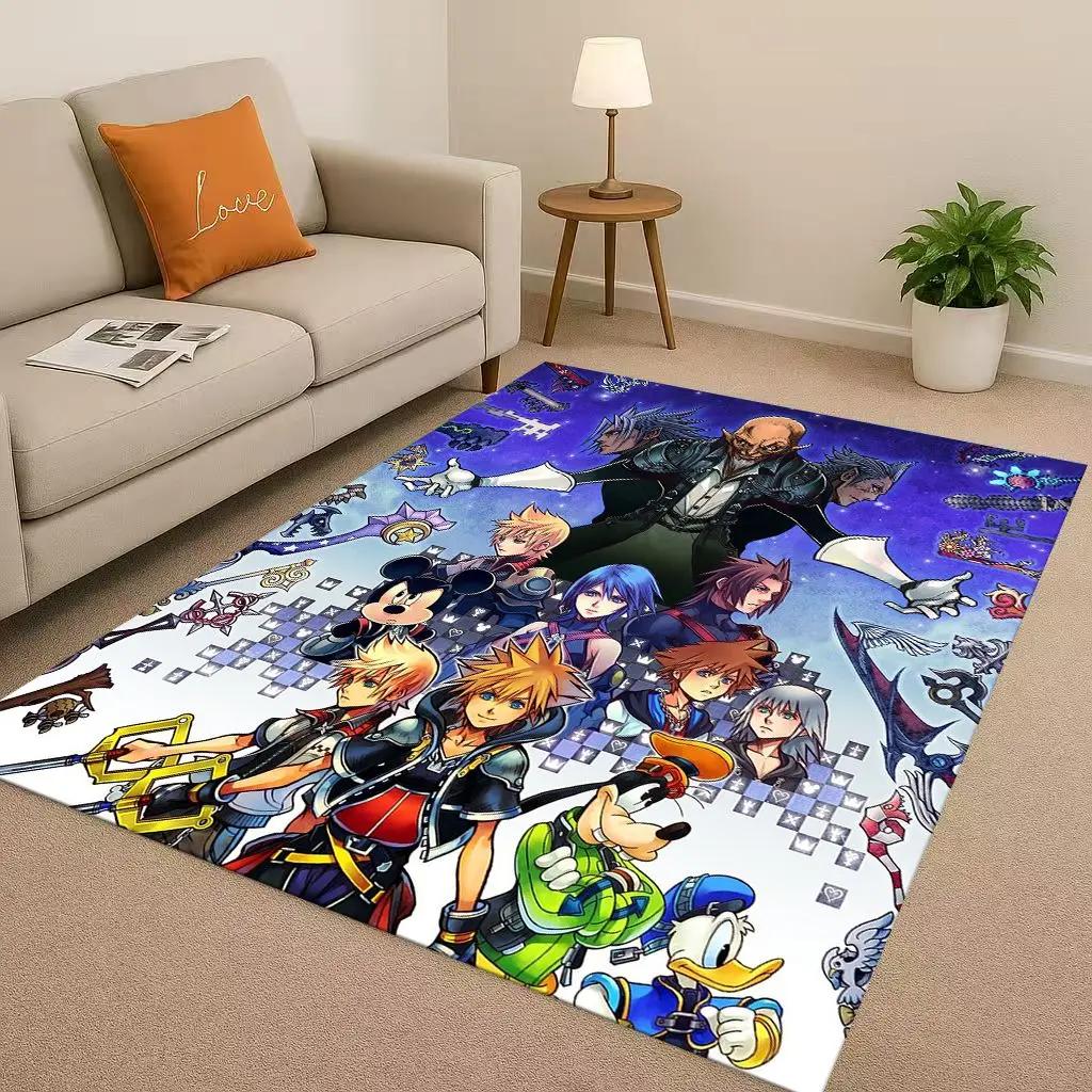 

Kingdom Hearts Cartoon Game Mickey Living Room Non-Slip Area Rug Soft Carpet for Bedroom Playroom Sofa,Home Decor Doormat 40x60cm( 15x23in )